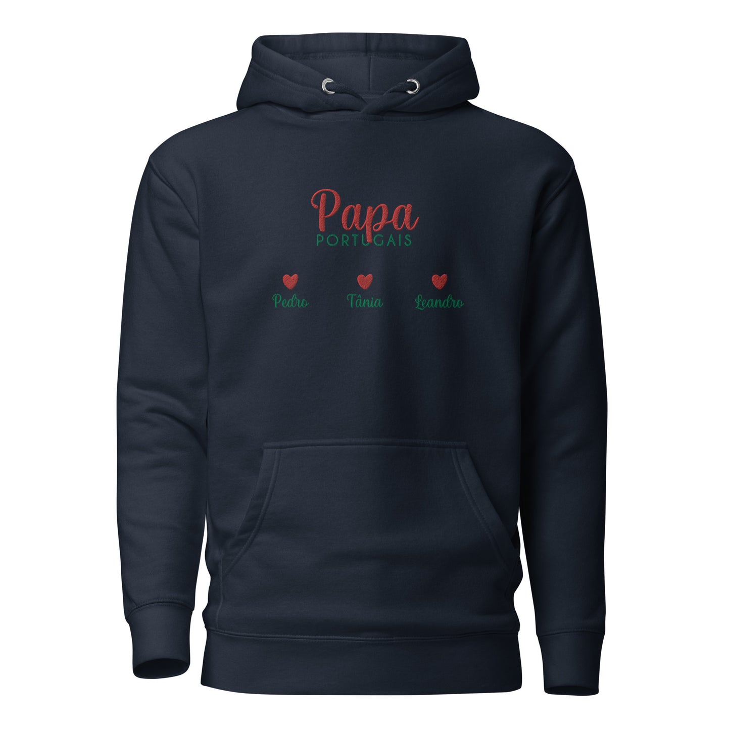 Capuz bordado “Portuguese Dad” personalizável