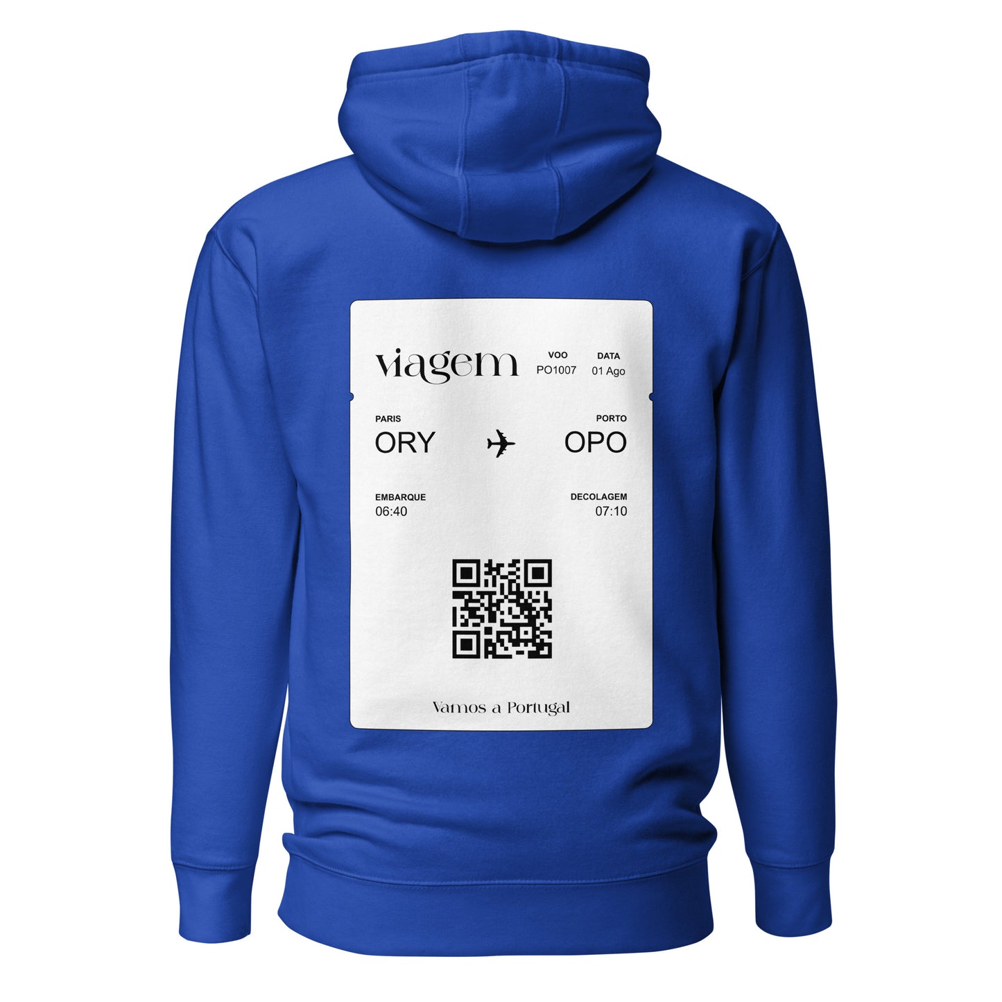 Sweat à capuche « Paris - Porto » personnalisable