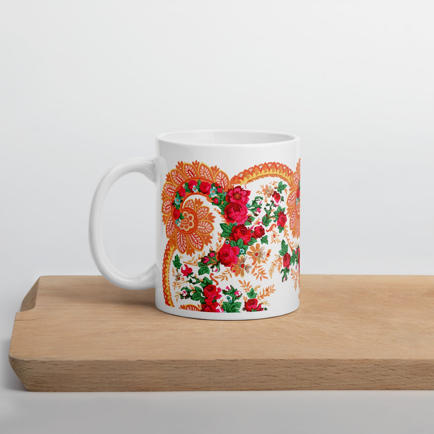 Mug « Foulard portugais Minhoto blanc »
