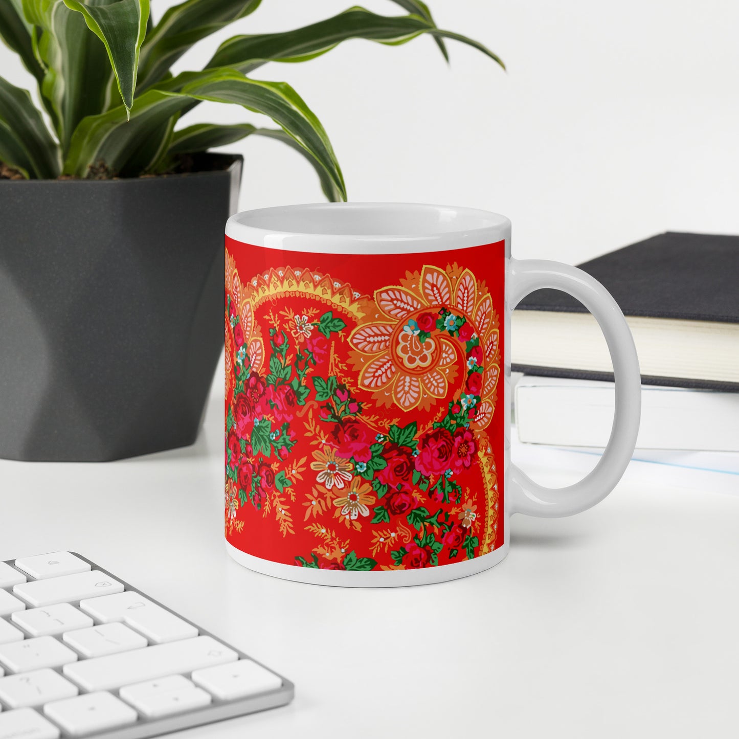Mug « Foulard portugais Minhoto rouge »