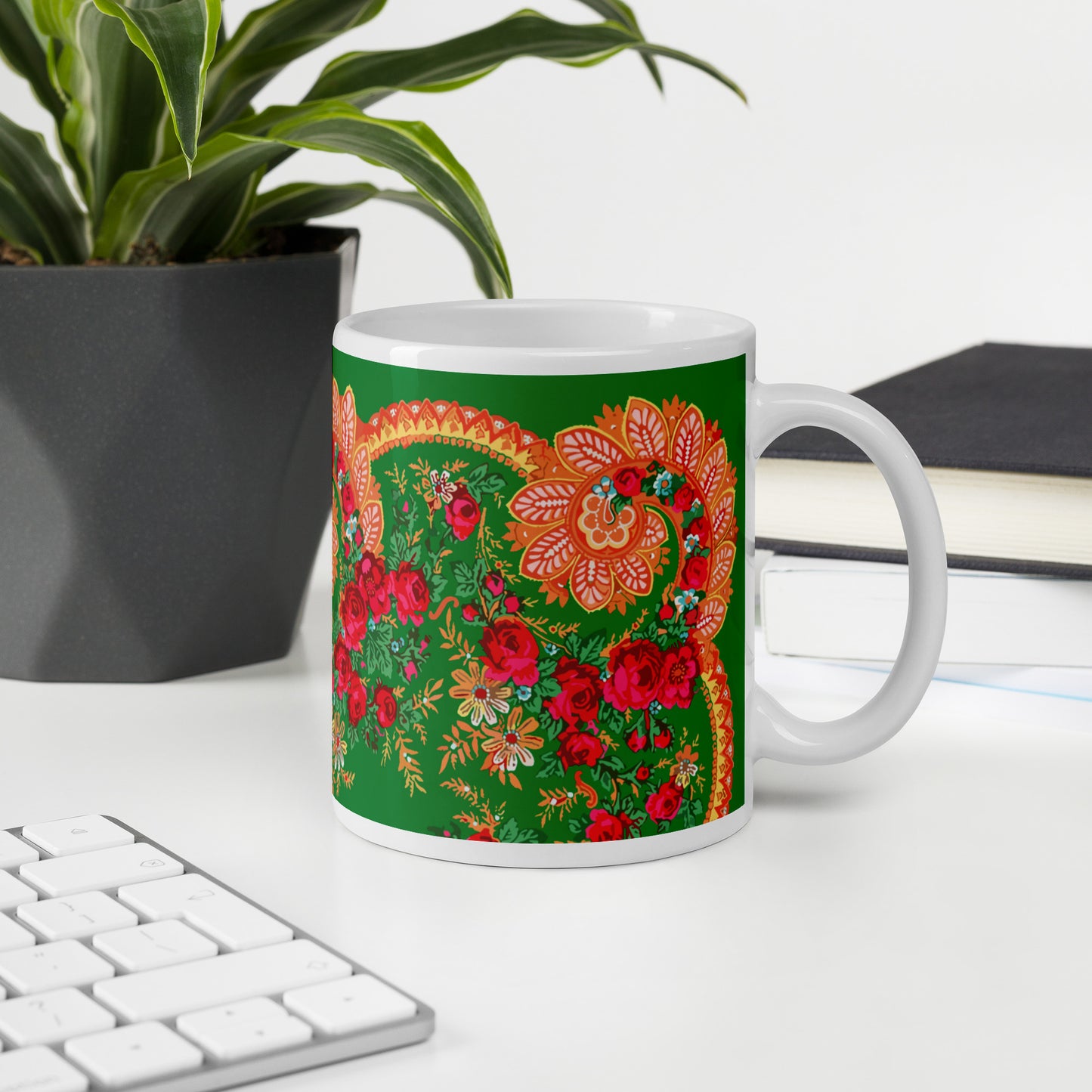 Mug « Foulard portugais Minhoto vert »