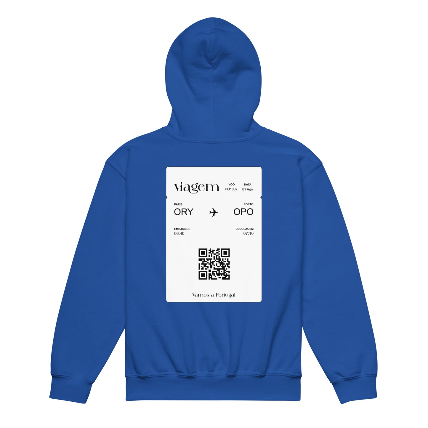Sweat à capuche enfant « Paris - Porto » personnalisable
