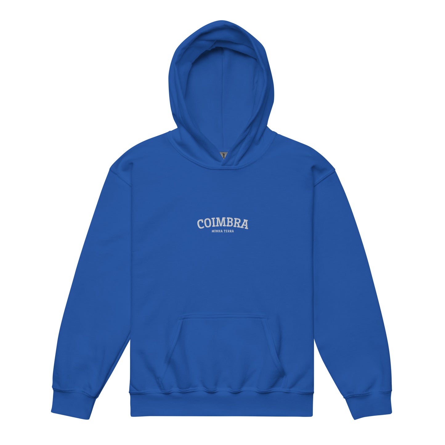 Sweat à capuche enfant brodé « Coimbra, Minha Terra »