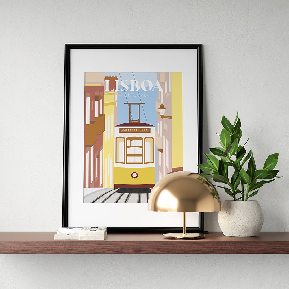 Affiche "Tramway Lisbonne"