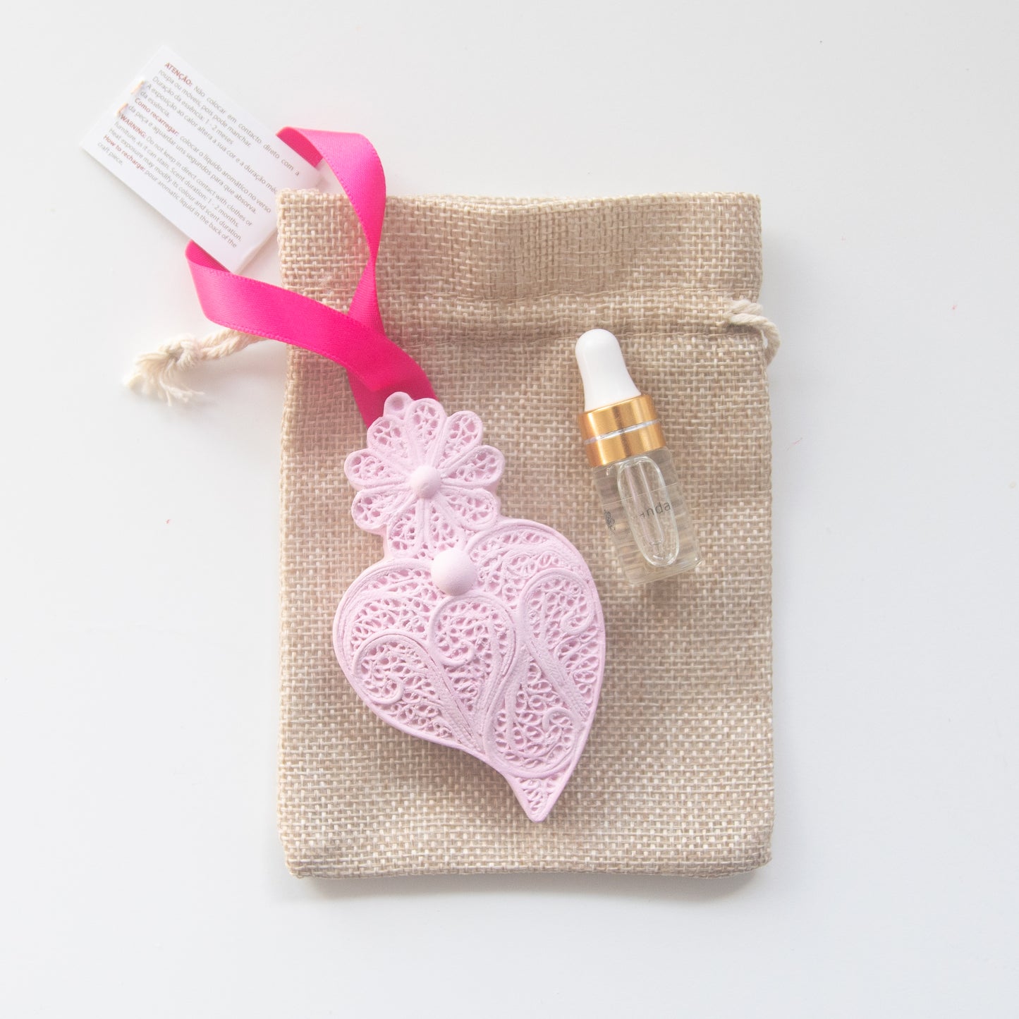 Coeur de Viana parfumé « Rose »