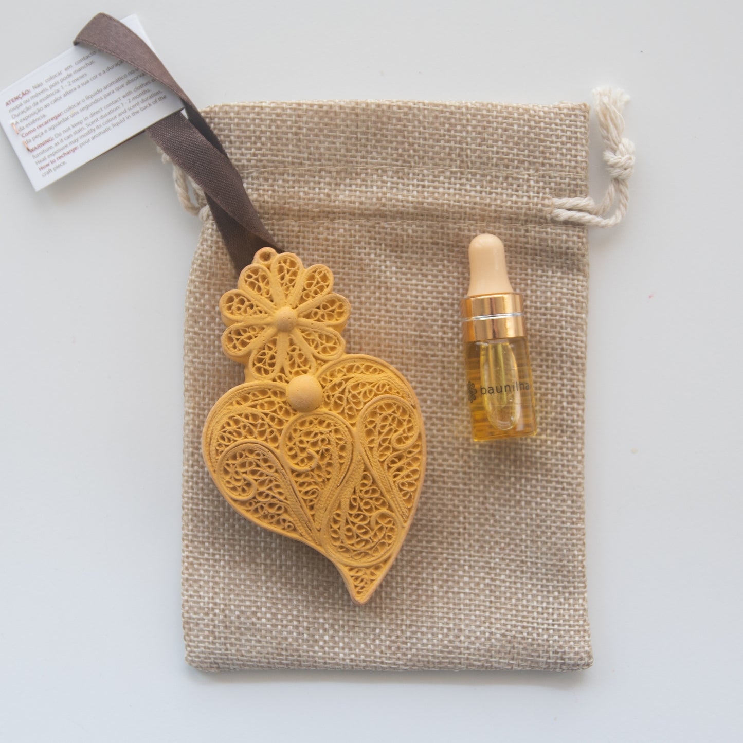Coeur de Viana parfumé « Jaune »