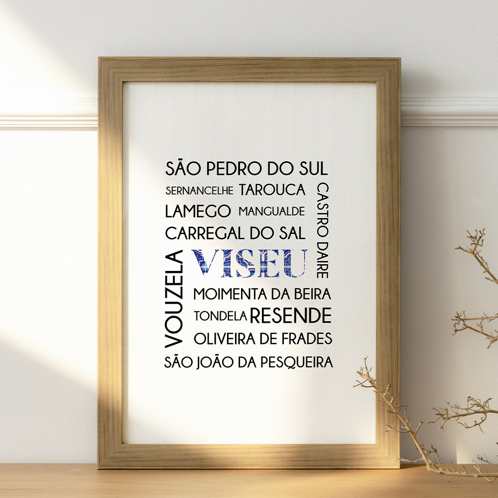 Cartaz "Distrito de Viseu" - PDF para imprimir