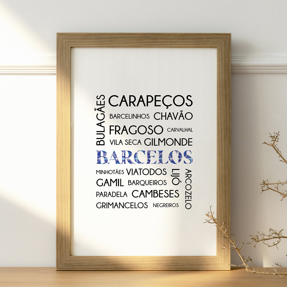 Cartaz "Barcelos e freguesias" - PDF para imprimir