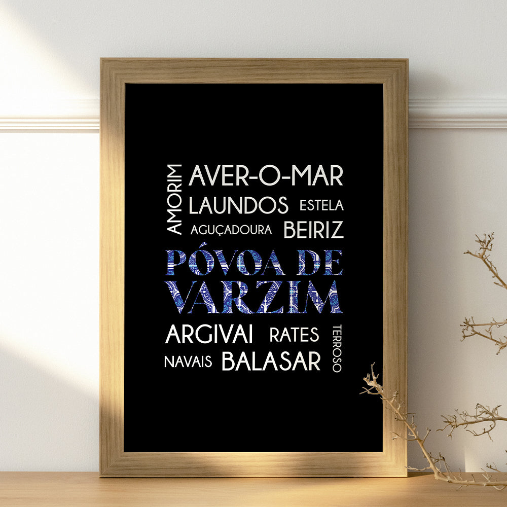 Cartaz "Póvoa de Varzim e freguesias" - PDF para imprimir