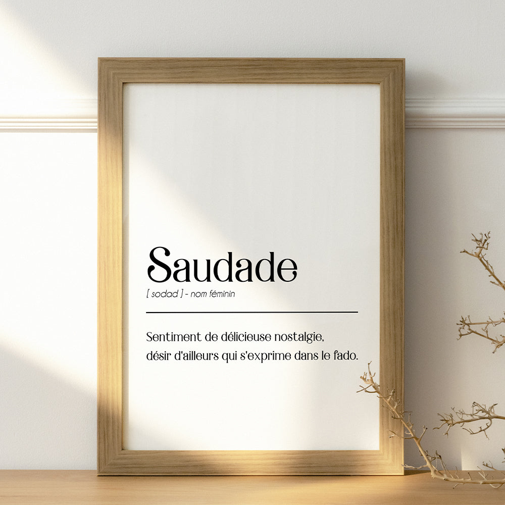 Affiche "Saudade" - PDF à imprimer