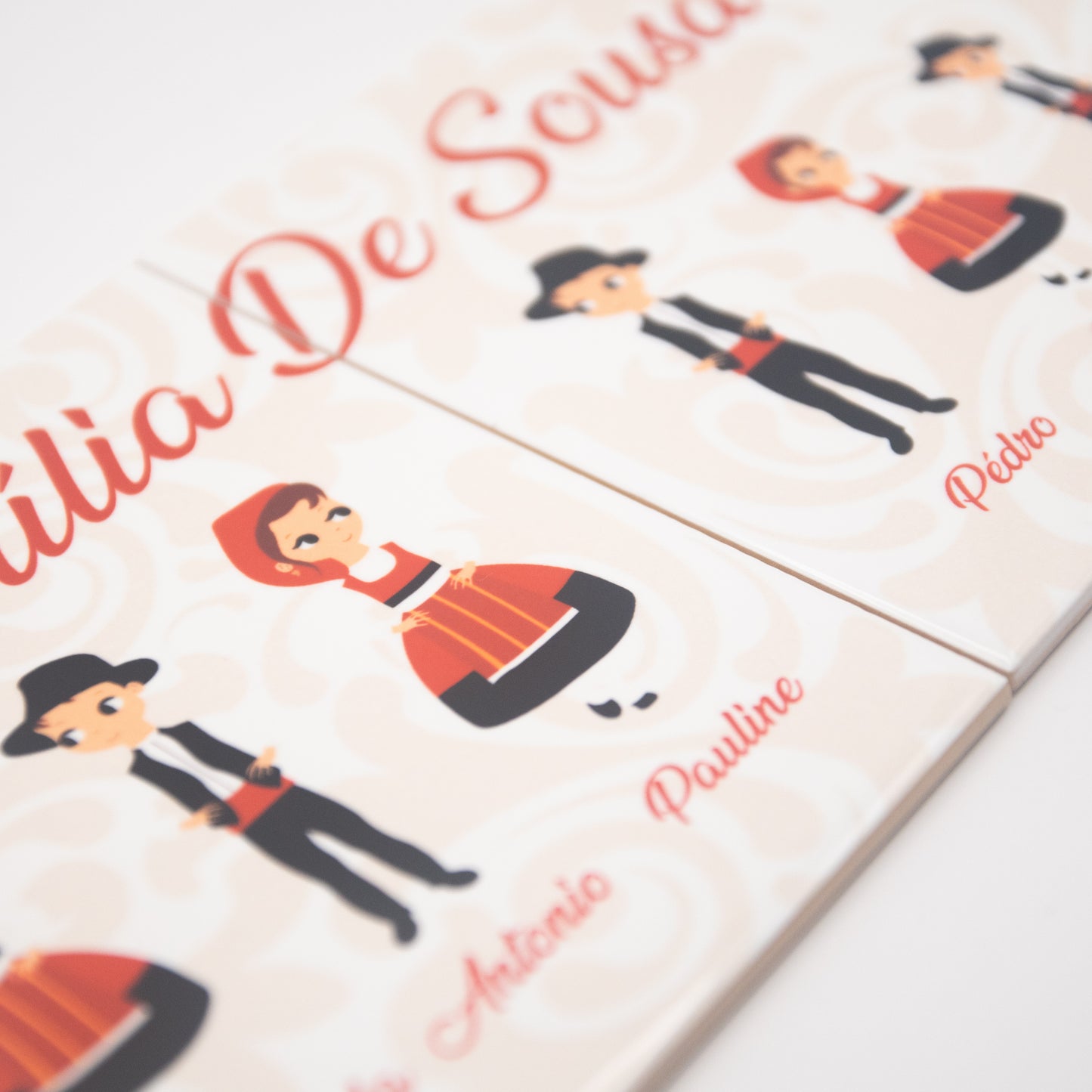 Azulejo « Família Minhota » personnalisable