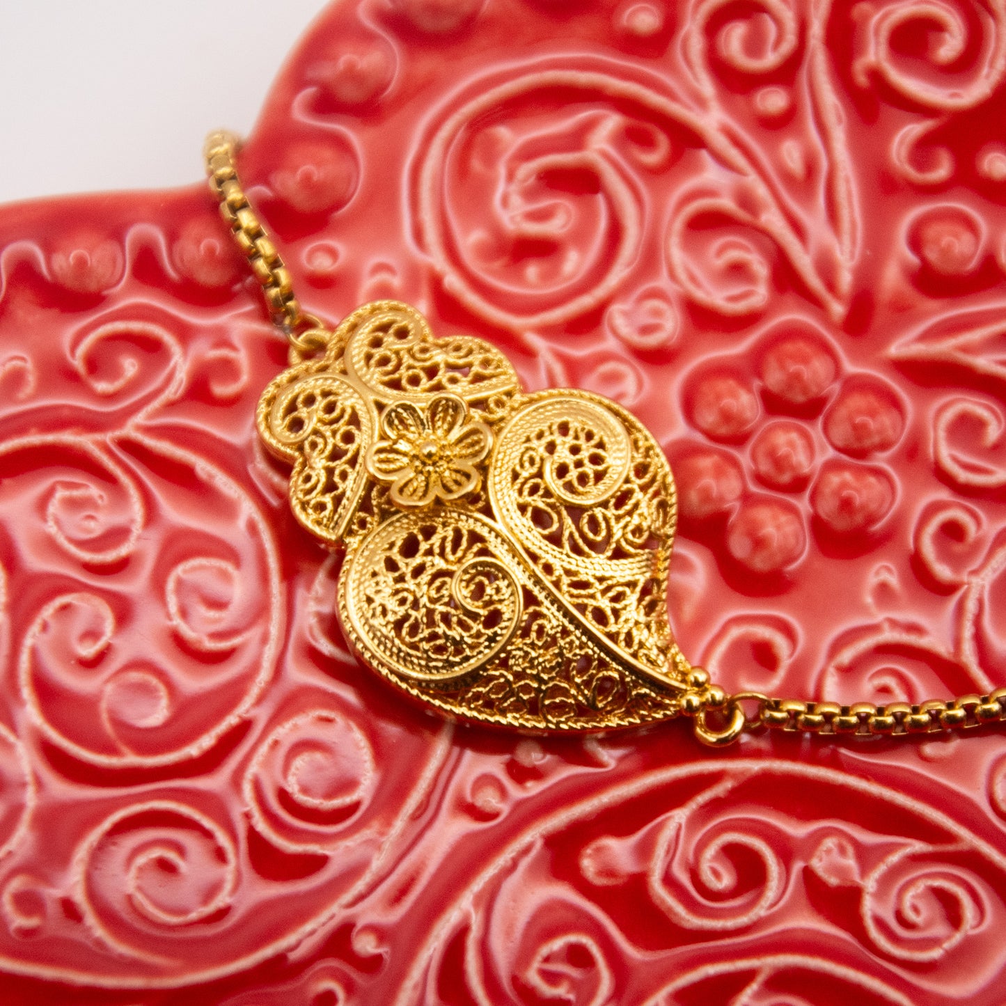 Bracelet "Coeur de Viana" réglable