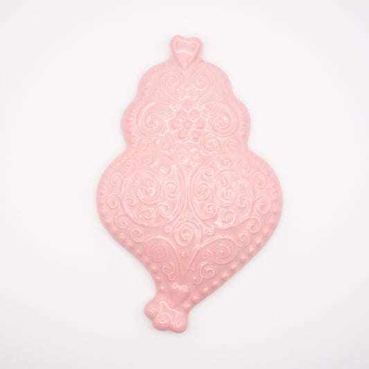 Coeur de Viana en céramique rose