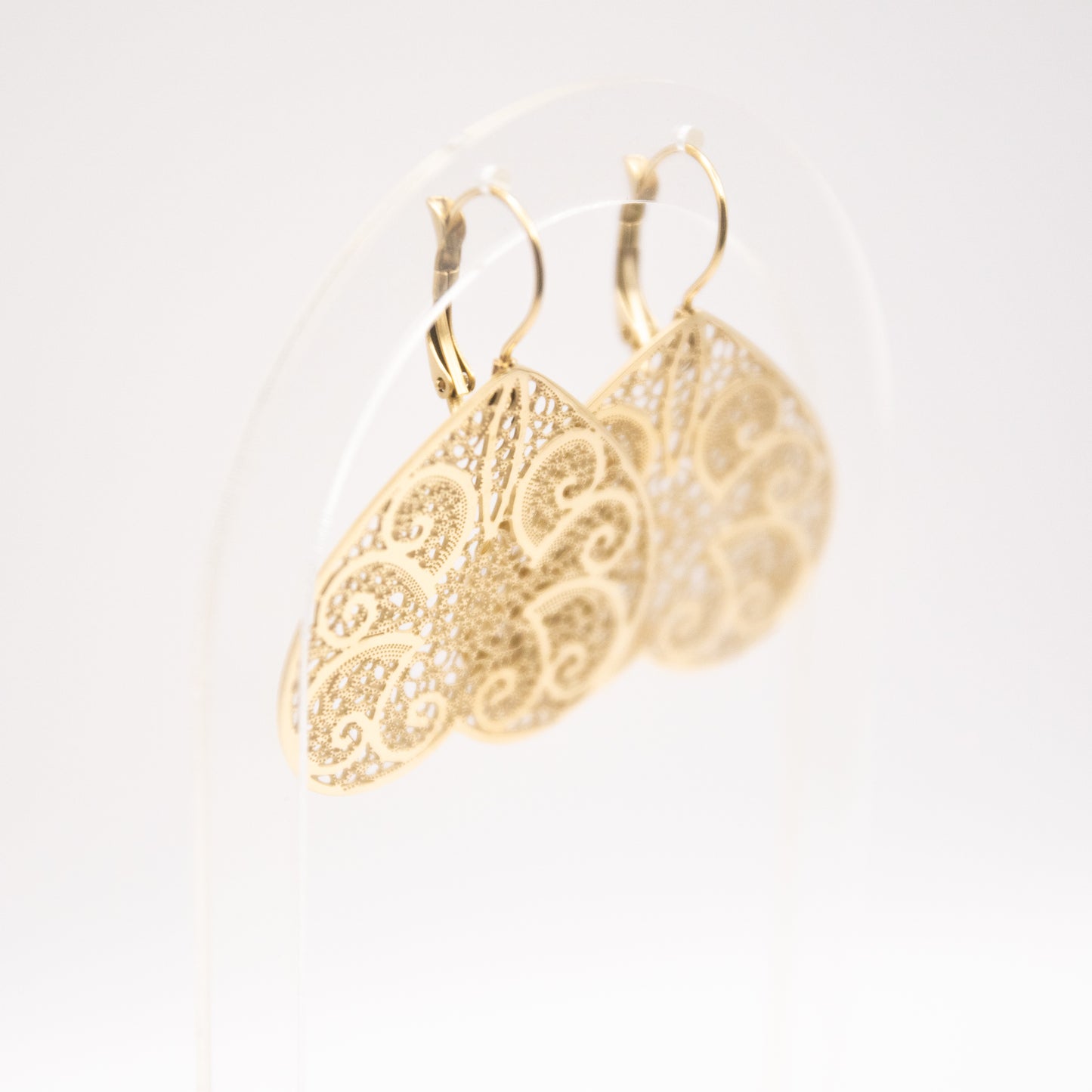 Boucles d'oreilles "Borboleta" en acier inoxydable