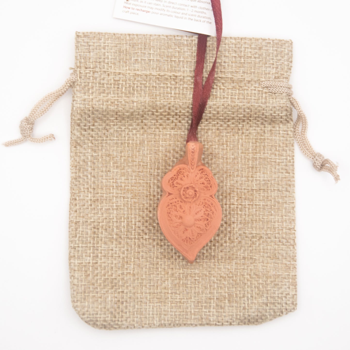 Coeur de Viana parfumé « Rose poudré »