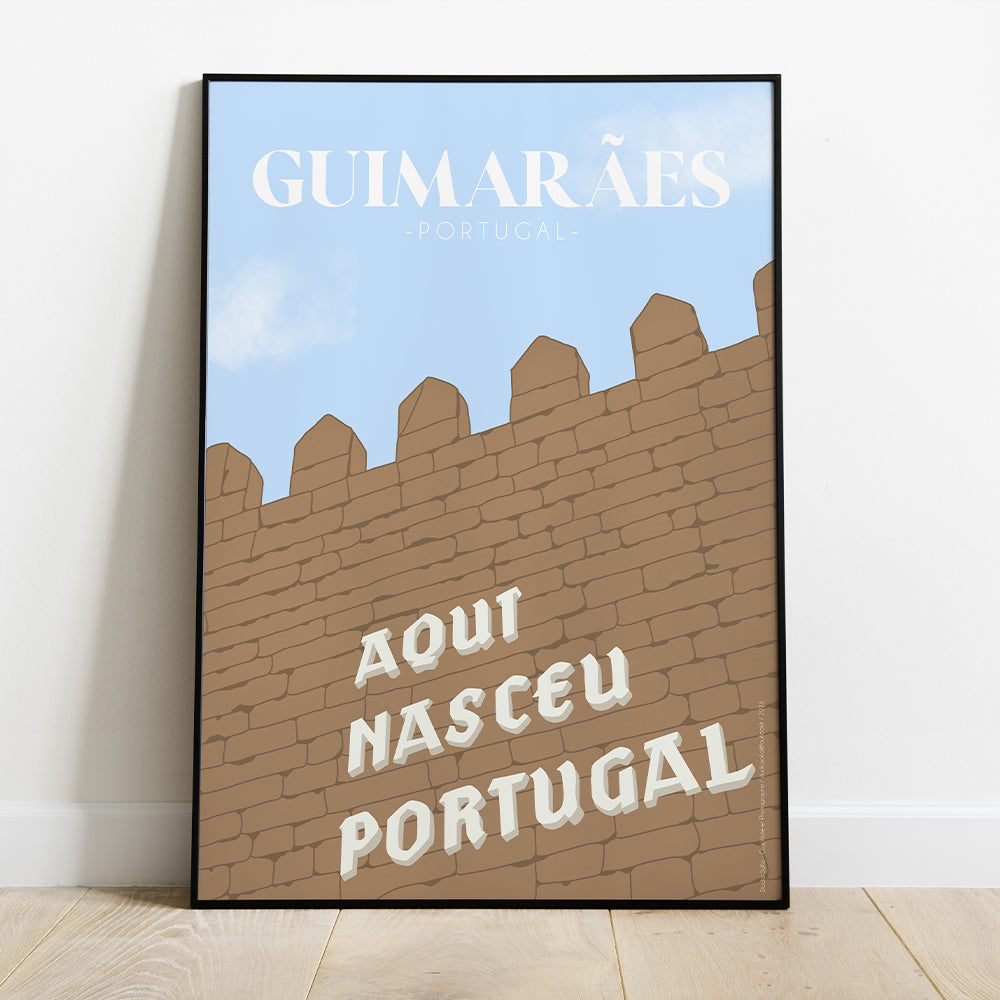 Poster "Aqui Nasceu Portugal" - PDF para imprimir