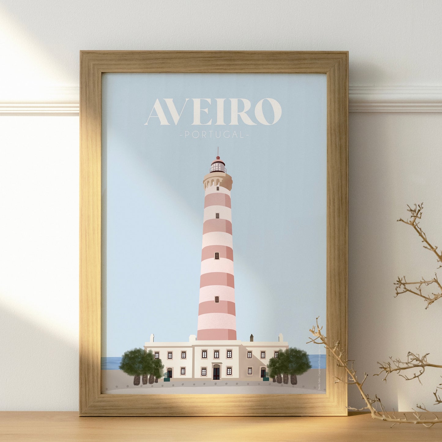 Affiche "Phare d'Aveiro" - PDF à imprimer