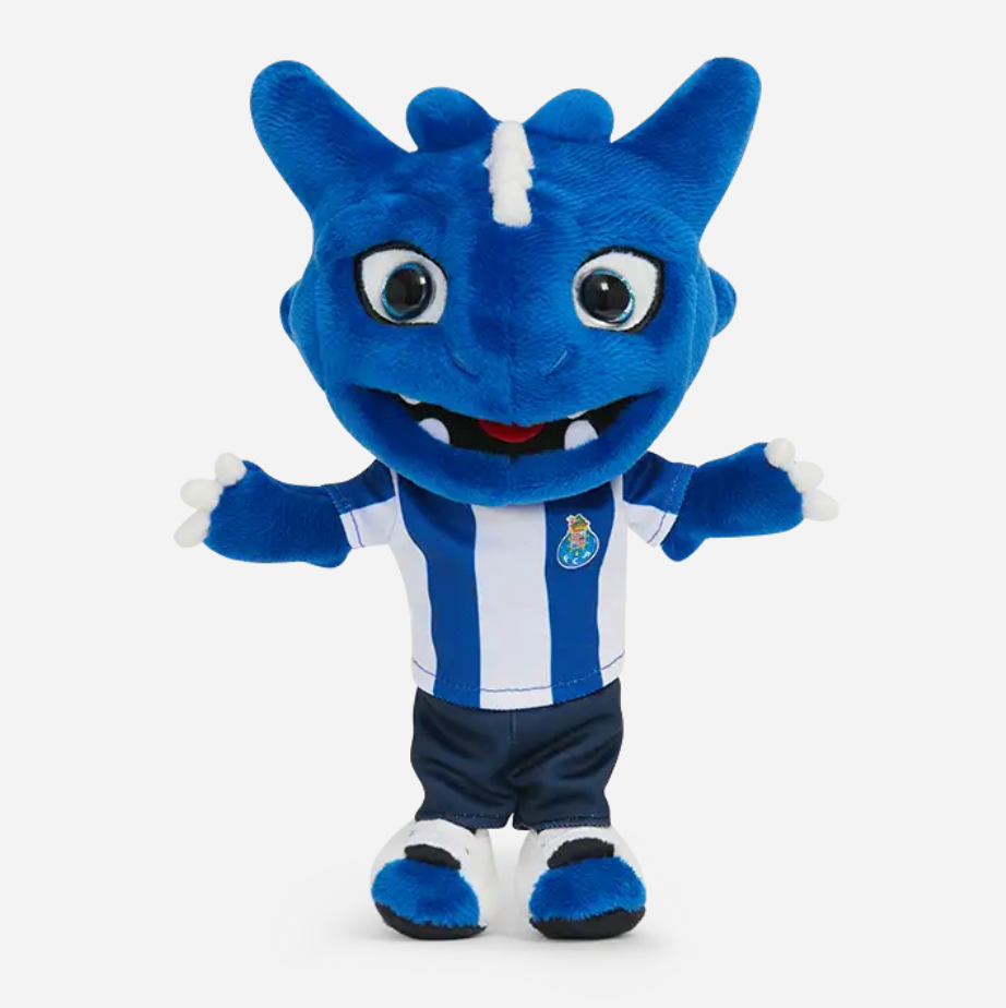 Peluche officielle FC PORTO mascotte Draco 20cm
