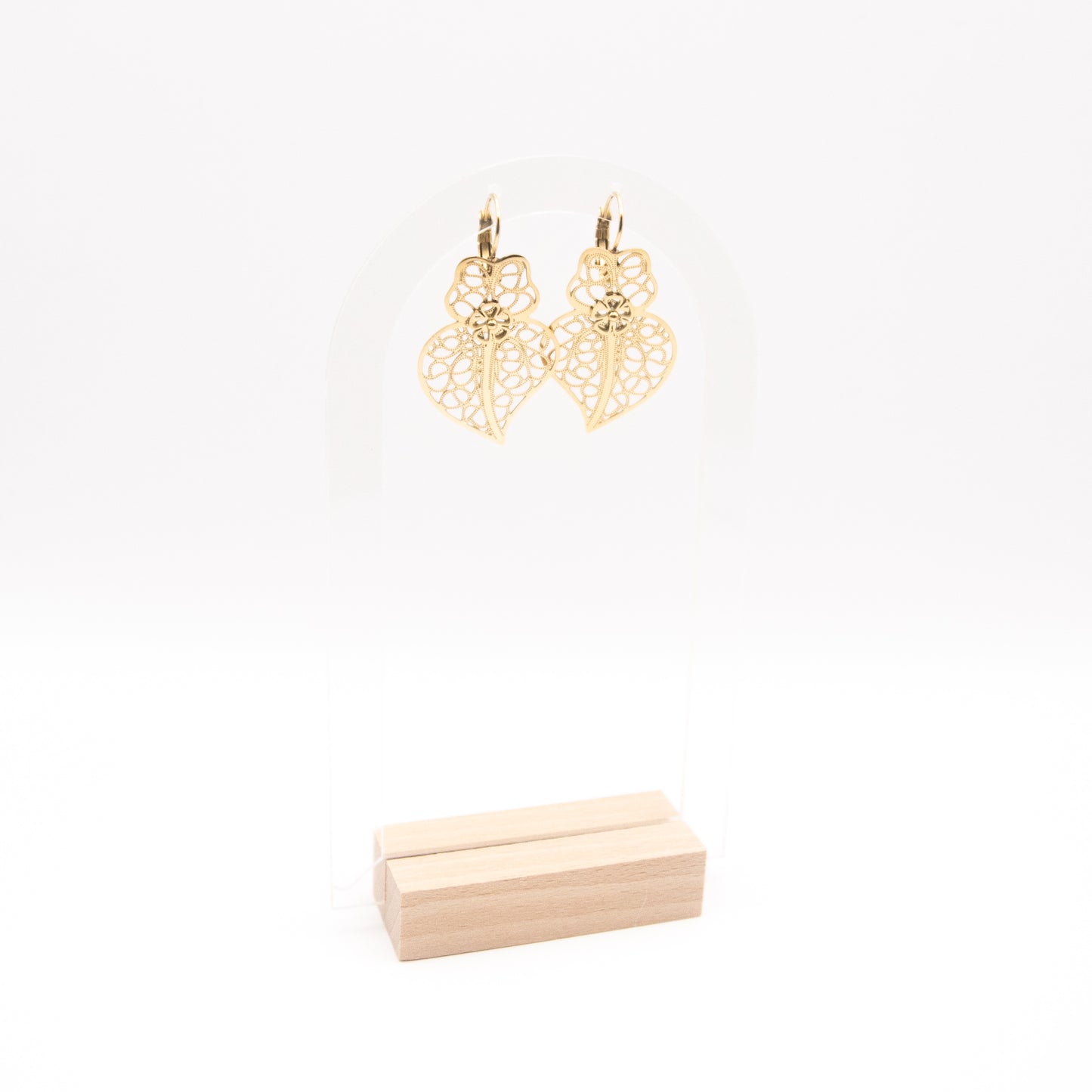 Boucles d'oreilles "Coeur de Viana" en acier inoxydable