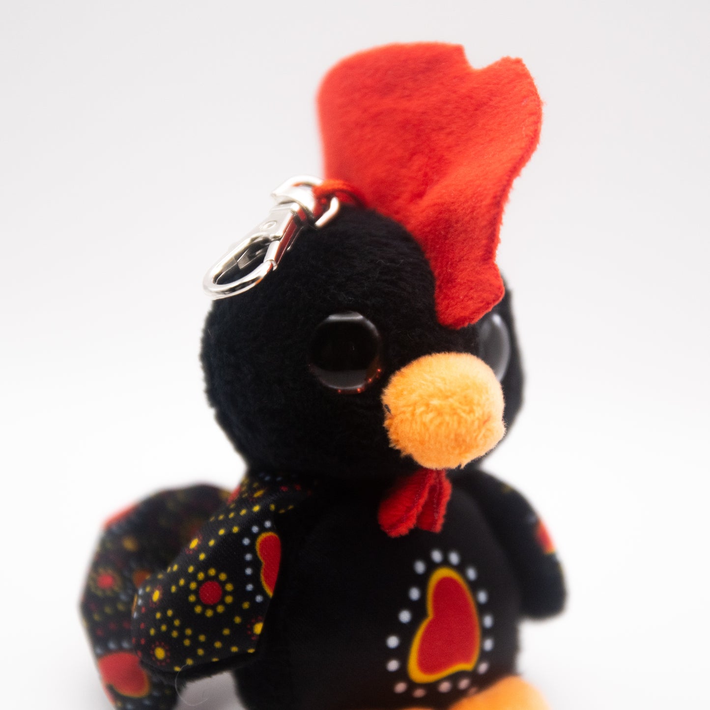 Porte-clé peluche "Coq de Barcelos"