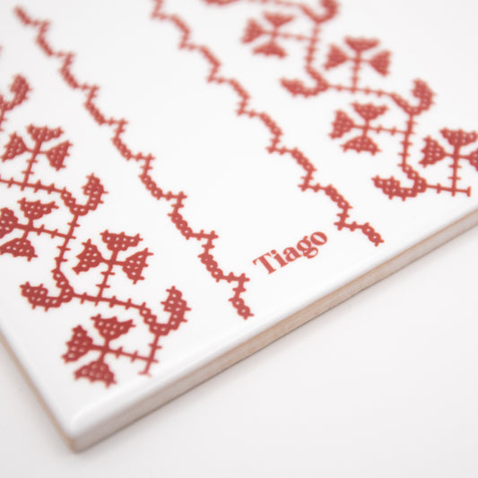 Azulejo « Bordados vianenses » personnalisable - sur devis à partir de 50 unités