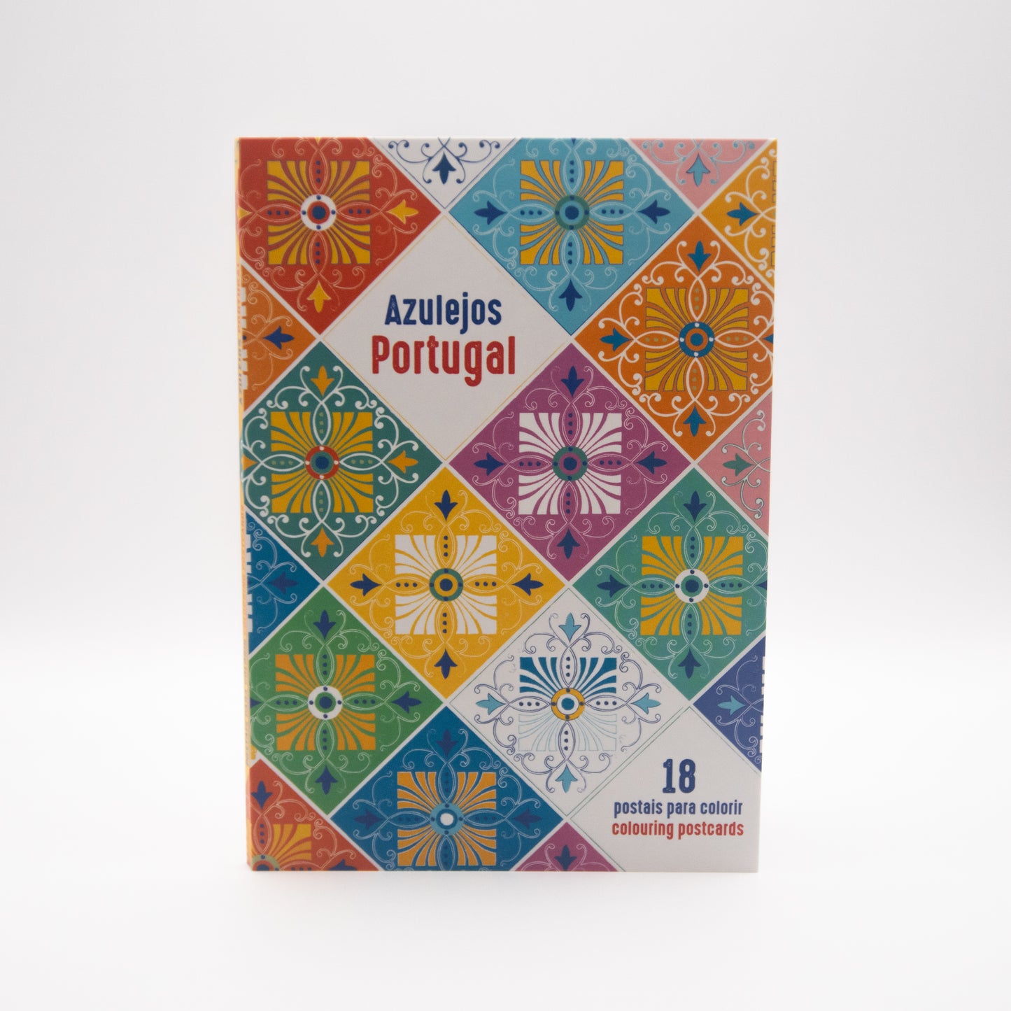 Ensemble de 18 cartes postales "Azulejos" à colorier