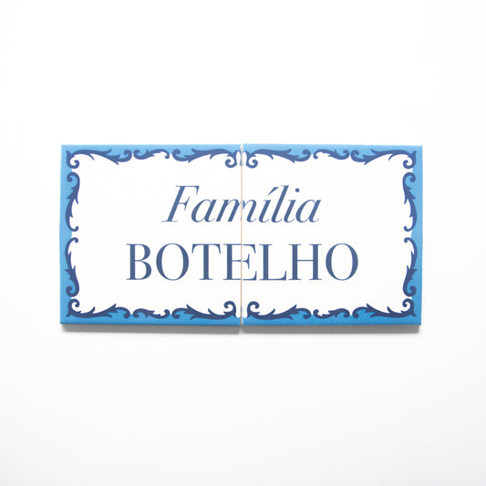 Azulejos « Família portuguesa » personnalisable