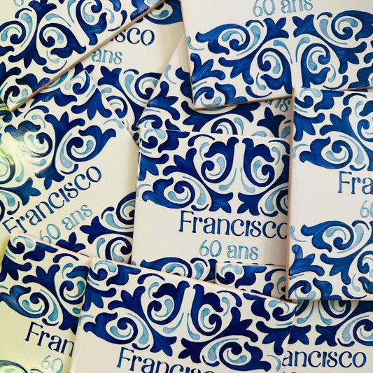 Azulejos peints à la main personnalisables - sur devis à partir de 50 unités
