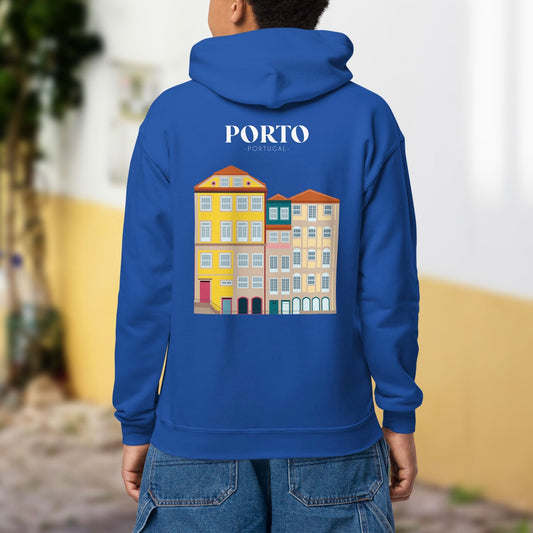 Sweat à capuche enfant « Architecture Porto »