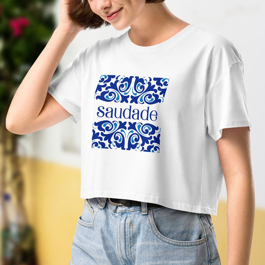 Crop top « Azulejo Saudade »