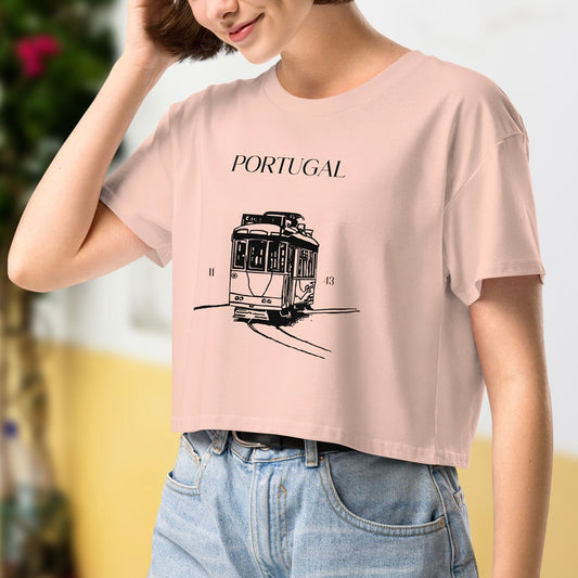 Crop top « Croquis Portugal »