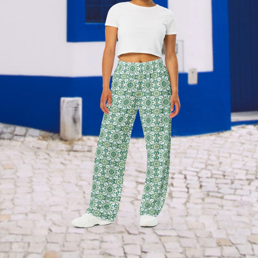 Pantalon large « Azulejos de Tavira »