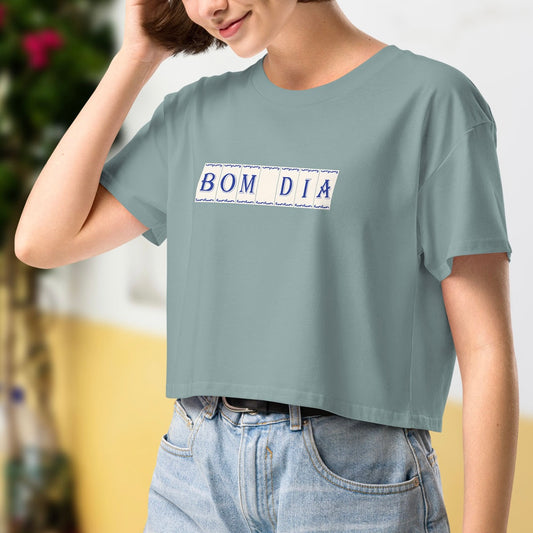 Crop top « Azulejos Bom Dia »