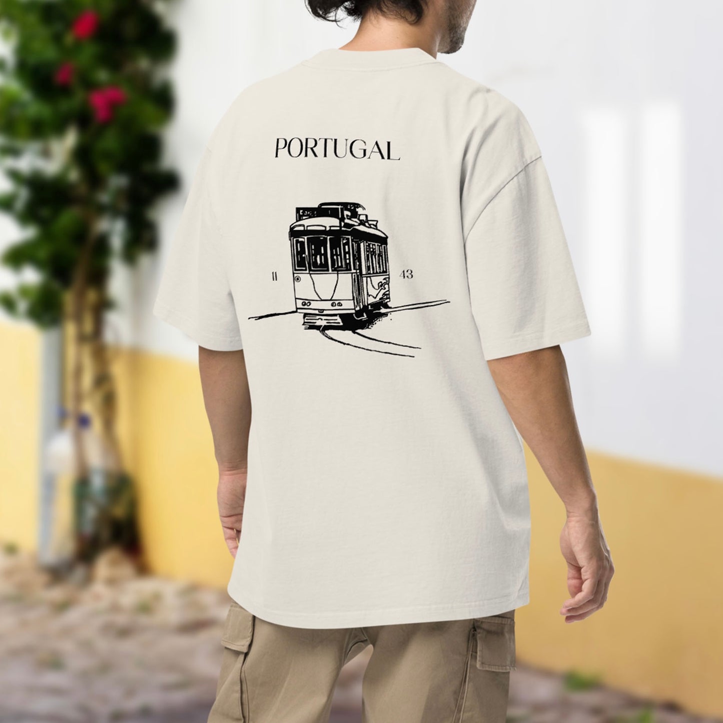 T-shirt oversize « Croquis Portugal »