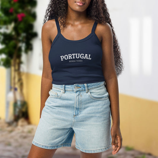 Débardeur côtelé « Portugal, Minha Terra »