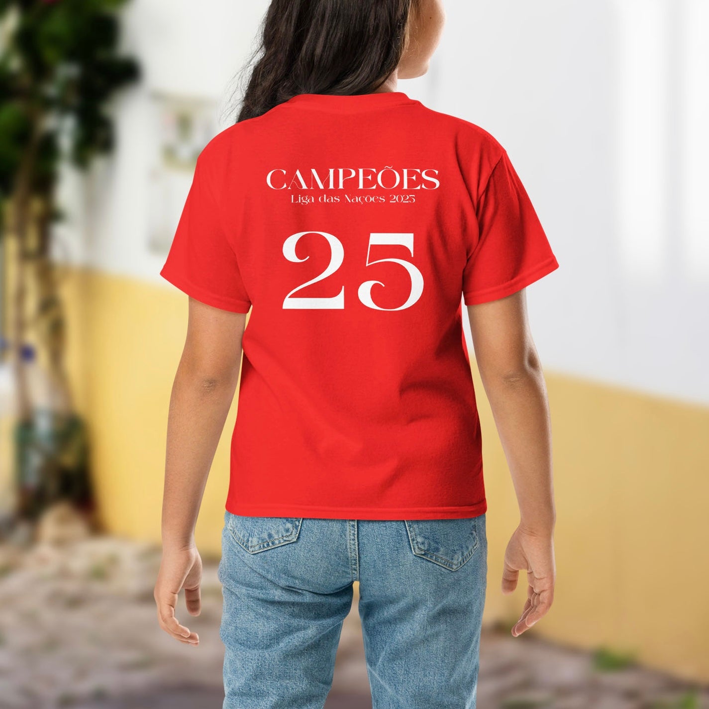 T-shirt enfant « Campeões - Liga das Nações 2025 » - Édition limitée