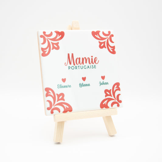 Azulejo « Mamie Portugaise » personnalisable