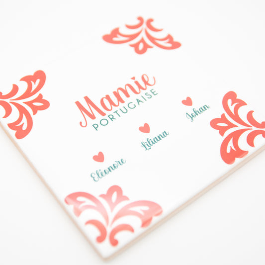 Azulejo « Mamie portugaise » personnalisable - sur devis à partir de 50 unités