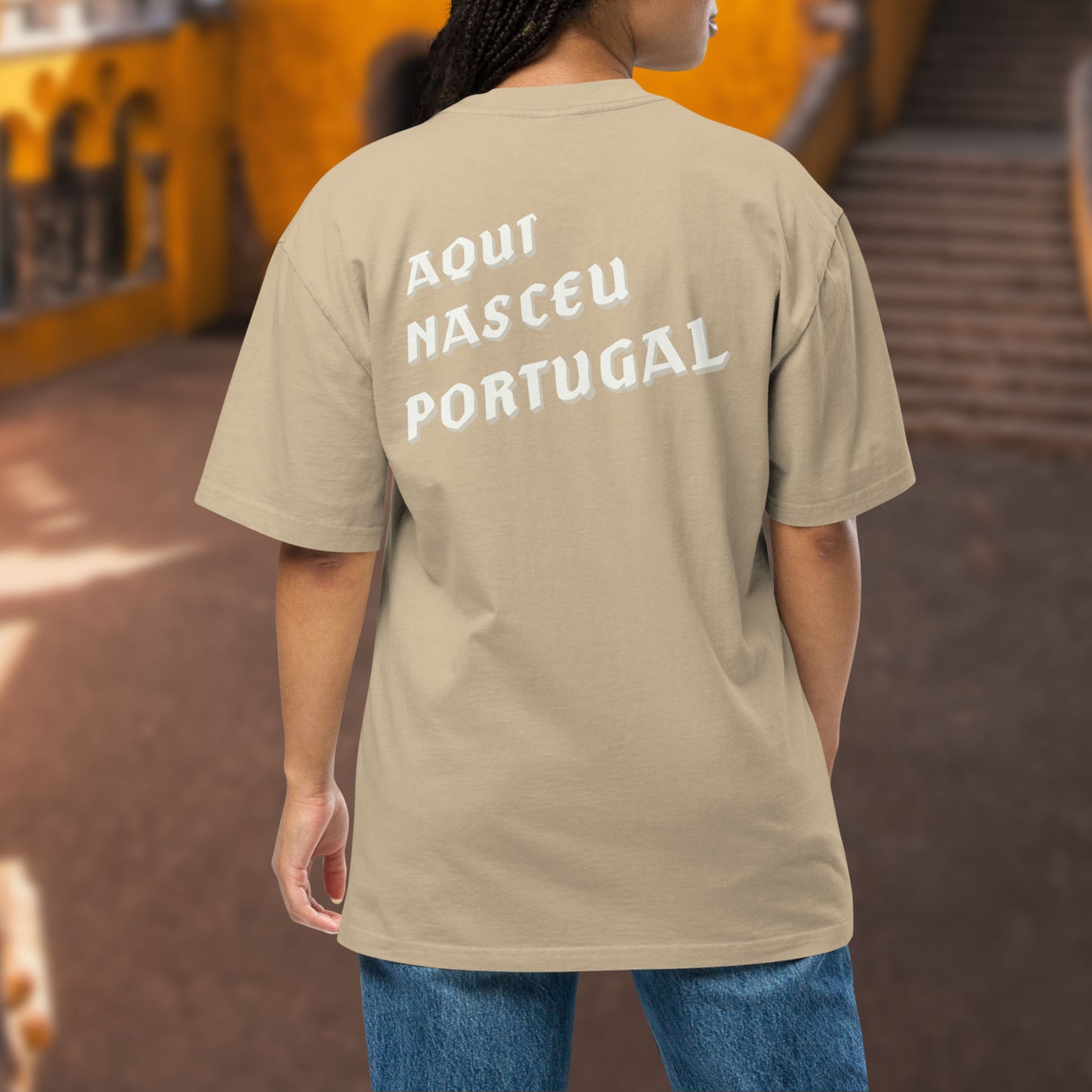 T-shirt oversize « Aqui Nasceu Portugal »