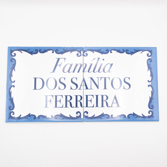 Azulejos « Família portuguesa » personnalisable