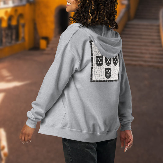 Veste à capuche « Écusson calçada portuguesa »