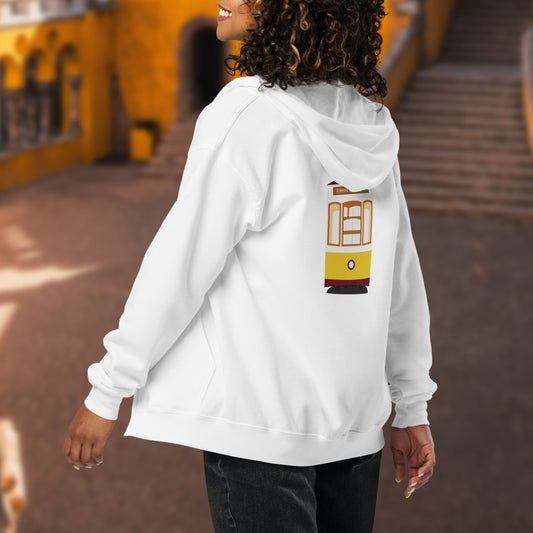 Veste à capuche « Tramway Lisbonne »