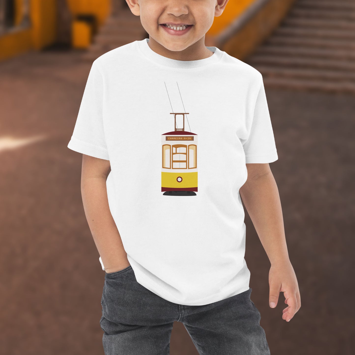 T-shirt petit enfant « Tramway Lisbonne »