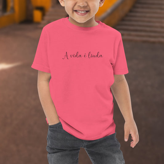 T-shirt petit enfant « A vida é linda »