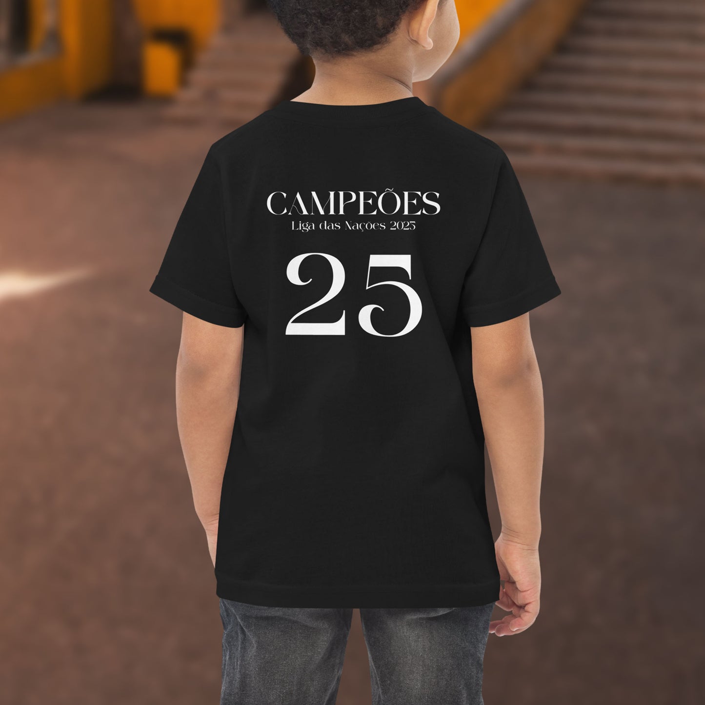 T-shirt petit enfant « Campeões - Liga das Naçoes 2025 » - Édition limitée