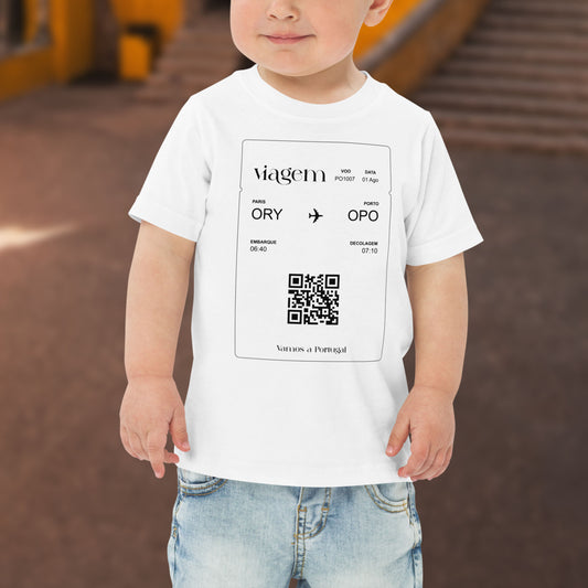 T-shirt petit enfant « Paris - Porto » personnalisable