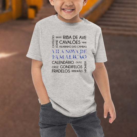 T-shirt petit enfant « Vila Nova de Famalicão e freguesias »