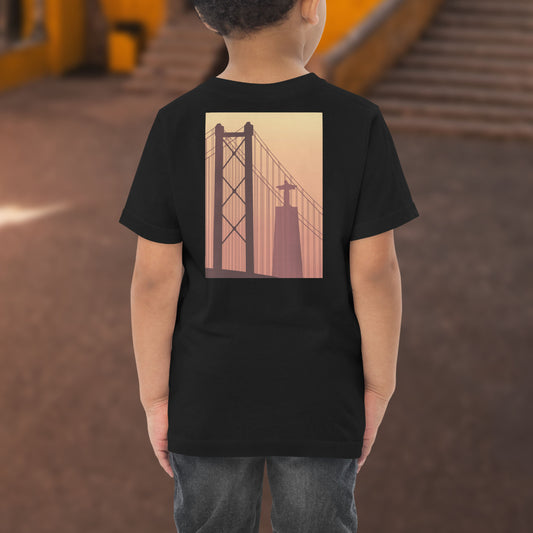 T-shirt petit enfant « Coucher de soleil à Lisbonne »