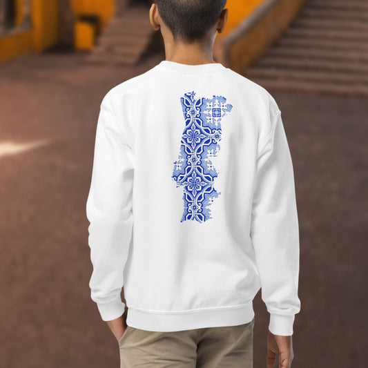 Sweat enfant brodé « +351 »