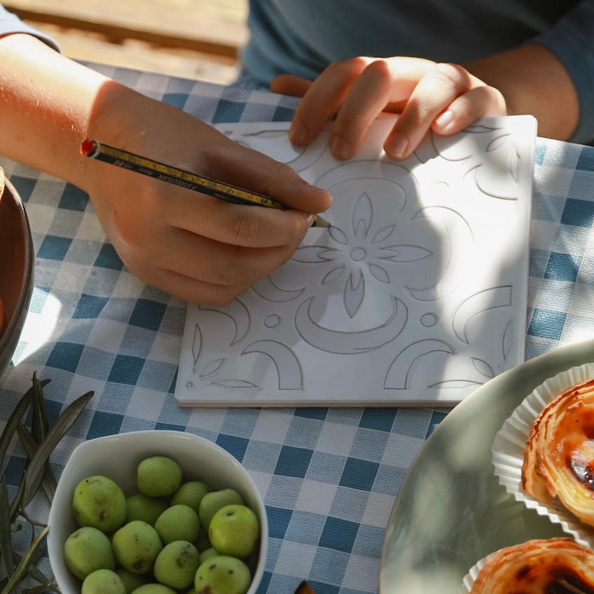 Coffret de peinture sur azulejos